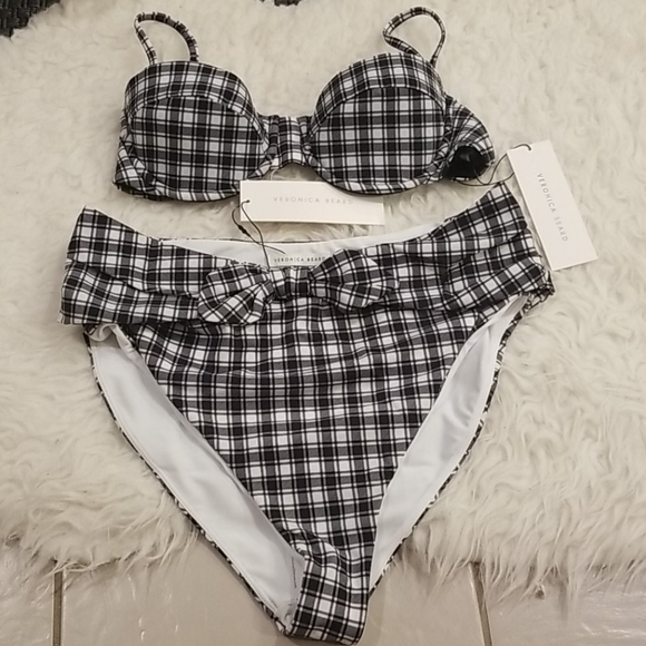💕VERONICA BEARD💕 Bikini Set Dyer Top (L) + Azoia Tie-Waist Bottom (XL) NWT - Picture 13 of 16
